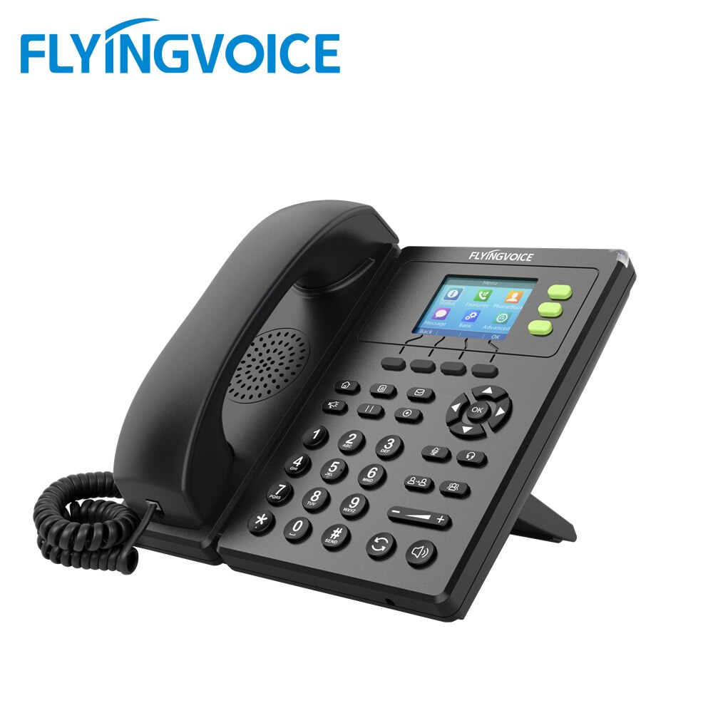 FlyingVoice FIP11CP VoIP ȭ, 2.4 ġ ÷ ũ,..